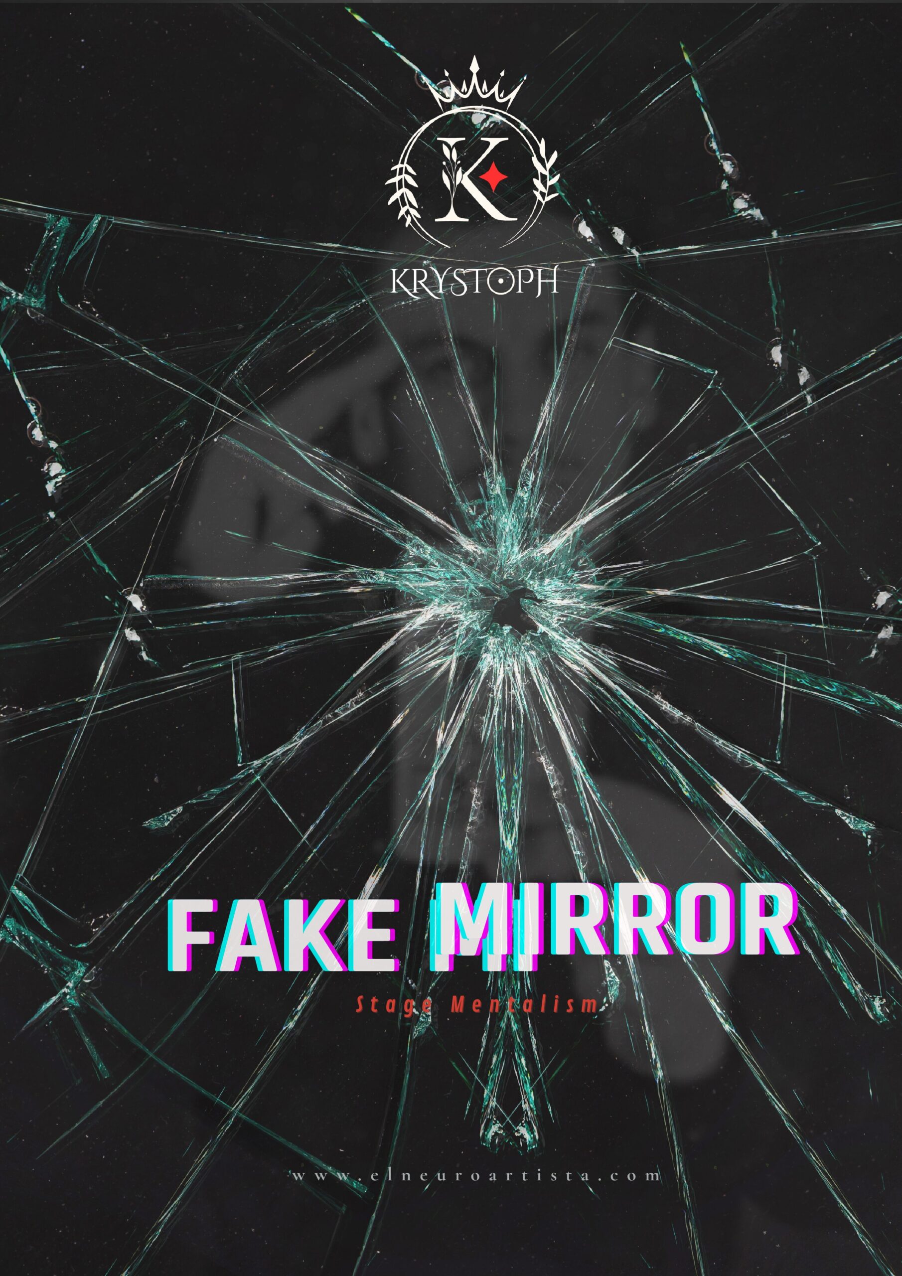 Portada brochure Fake Mirror — stage mentalism Krystoph